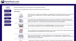 Desktop Screenshot of planetpsych.com